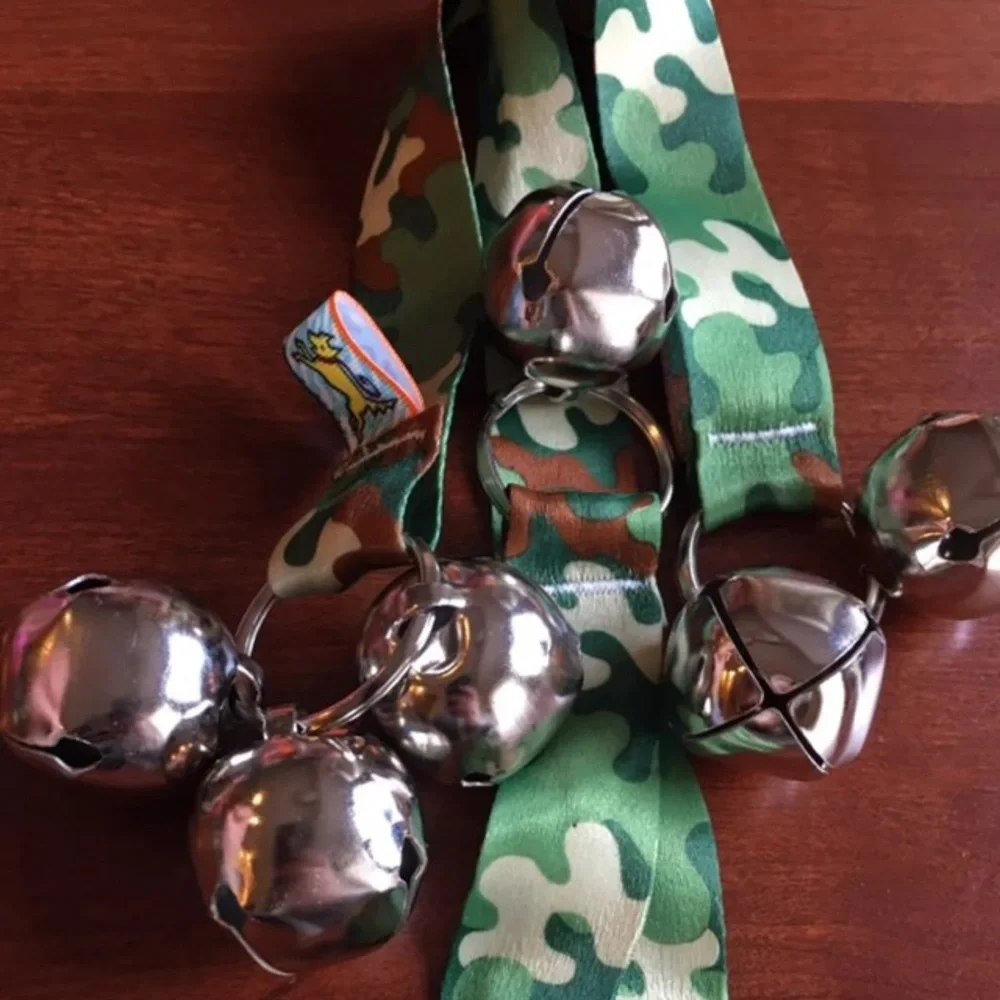 Camouflage Print Puppy Potty Training Bells